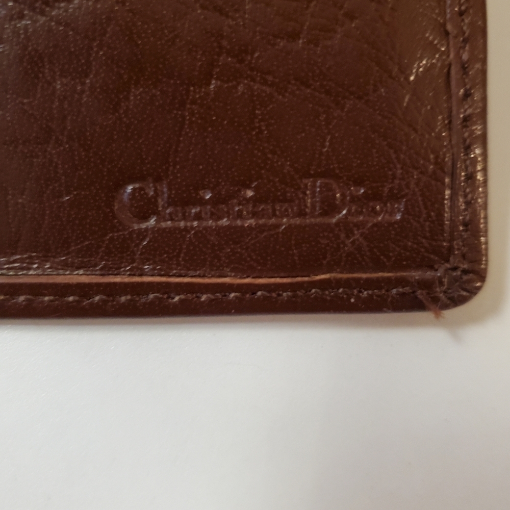 Christian Dior Vintage Men's Brown Leather Wallet - Picture 4 of 12